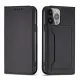 Magnet Card Case case for iPhone 14 Plus flip cover wallet stand black
