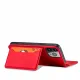 Magnet Card Case case for iPhone 14 Pro flip cover wallet stand red