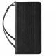 Magnet Strap Case for iPhone 14 Pro Flip Wallet Mini Lanyard Stand Black