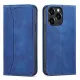 Magnet Fancy Case Hülle für iPhone 14 Pro Flip Cover Wallet Stand blau