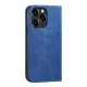 Magnet Fancy Case Hülle für iPhone 14 Pro Flip Cover Wallet Stand blau