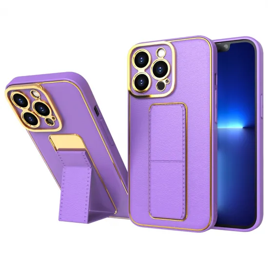 New Kickstand Case case for iPhone 12 Pro with stand purple