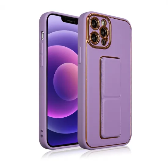 New Kickstand Case case for iPhone 12 Pro with stand purple