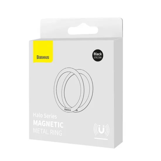 Baseus Halo Series magnetic ring (2 pcs/package) black (PCCH000001)