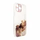 Marble Case for iPhone 12 Pro Gel Cover Marble Brown