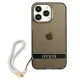 Guess GUHCP13LHTSGSK iPhone 13 Pro / 13 6,1&quot; schwarz/schwarz Hardcase Translucent Stap