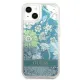 Guess GUHCP13MLFLSN iPhone 13 6.1&quot; green/green hardcase Flower Liquid Glitter