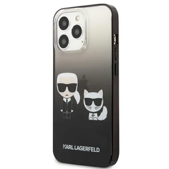 Karl Lagerfeld KLHCP13LTGKCK iPhone 13 Pro / 13 6,1" hardcase czarny/black Gradient Ikonik Karl & Choupette