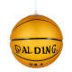 GloboStar® SPALDING NBA 00649 Μοντέρνο Κρεμαστό Παιδικό Φωτιστικό Οροφής Μονόφωτο 1 x E27 Πορτοκαλί Γυάλινο Φ25 x Υ25cm