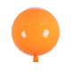 GloboStar® BALLOON 00650 Μοντέρνο Παιδικό Φωτιστικό Οροφής Μονόφωτο Πορτοκαλί Πλαστικό Μπάλα Φ30 x Υ33cm