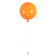 GloboStar® BALLOON 00650 Μοντέρνο Παιδικό Φωτιστικό Οροφής Μονόφωτο Πορτοκαλί Πλαστικό Μπάλα Φ30 x Υ33cm