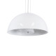 GloboStar® SERENIA WHITE 01152 Μοντέρνο Κρεμαστό Φωτιστικό Καμπάνα Μονόφωτο 1 x E27 IP20 Λευκό Γύψο - Μ40 x Π40 x Υ20cm