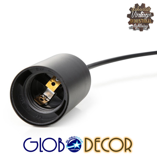 GloboStar® WIRED 01173 Vintage Φωτιστικό Οροφής Πολύφωτο Μαύρο