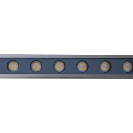 LED Wall Washer Αρχιτεκτονικού Φωτισμού 100cm GENIUS 24W CREE 24v 3360lm Δέσμης 10-30° Μοιρών Αδιάβροχο IP66 Θερμό Λευκό 3000k GloboStar 05102