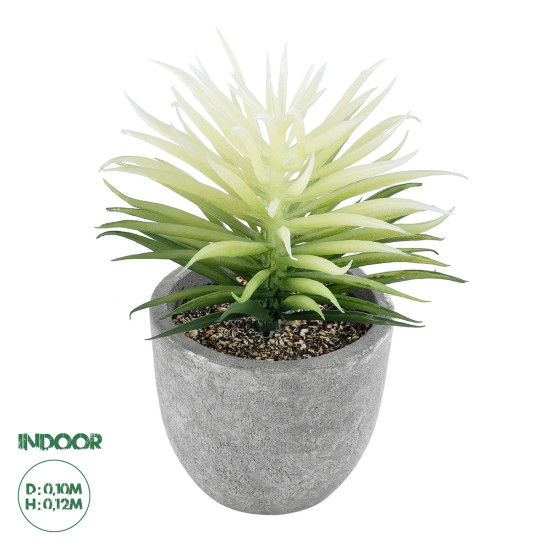 GloboStar® Artificial Garden SUCCULENT SENECIO 21024 Διακοσμητικό Φυτό Παχύφυτο Σενέκιο Υ12cm