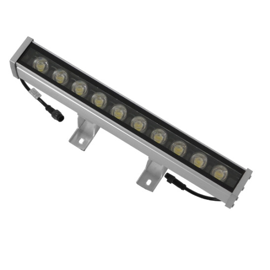 GloboStar® 115507 Wall Washer LED 30cm 9W DC 24V 585lm 30° Αδιάβροχο IP65 DMX512 A+B Signal RGB