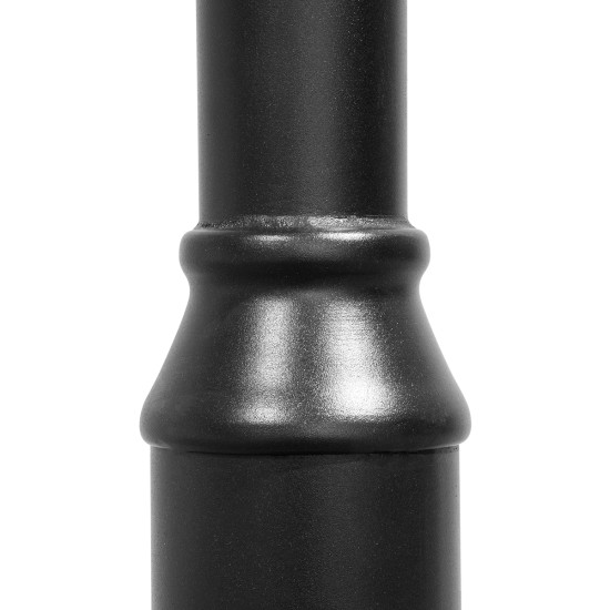 Μεταλλικός Στύλος - Ιστός - Κολώνα σε Μαύρο Χρώμα για Φωτιστικά Δρόμου και Πλατείας  Ύψος 3 Μέτρα Φ6.1cm GloboStar 12111