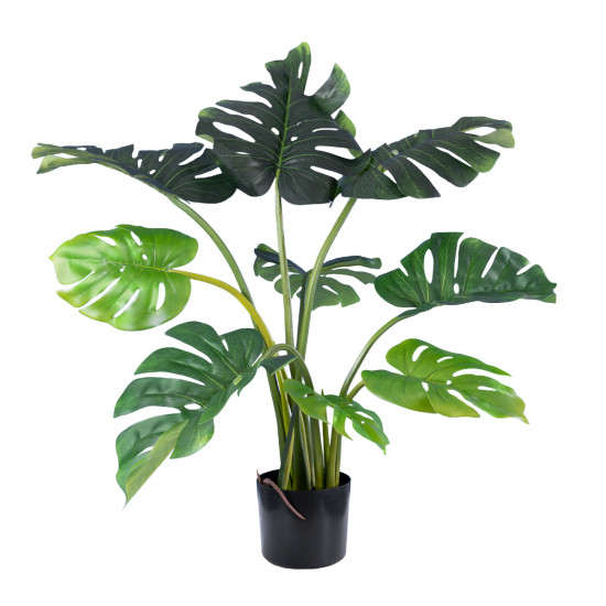 GloboStar® Artificial Garden MONSTERA PLANT 20001 - Τεχνητό Διακοσμητικό Φυτό Μονστέρα Υ85cm