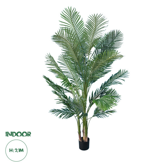 GloboStar® Artificial Garden ARECA PALM TREE 20013 Τεχνητό Διακοσμητικό Φυτό Φοινικόδεντρο Αρέκα Υ210cm