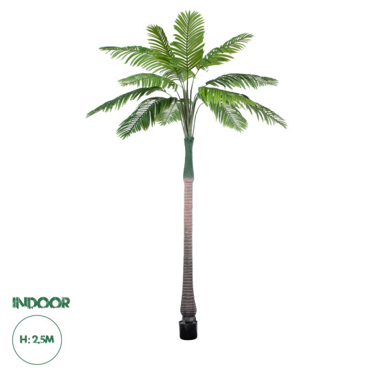 GloboStar® Artificial Garden COCONUT PALM TREE 20088 Τεχνητό Διακοσμητικό Φυτό Φοινικόδεντρο Κοκοφοίνικας Υ250cm