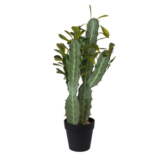 GloboStar® Artificial Garden CEREUS JAMACARU CACTUS 20102 Τεχνητό Διακοσμητικό Φυτό Κάκτος Κηρίος Υ62cm