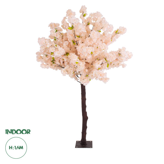 GloboStar® Artificial Garden SALMON CHERRY BLOSSOM TREE 20139 Τεχνητό Διακοσμητικό Δέντρο Σομόν Κερασιά Υ160cm