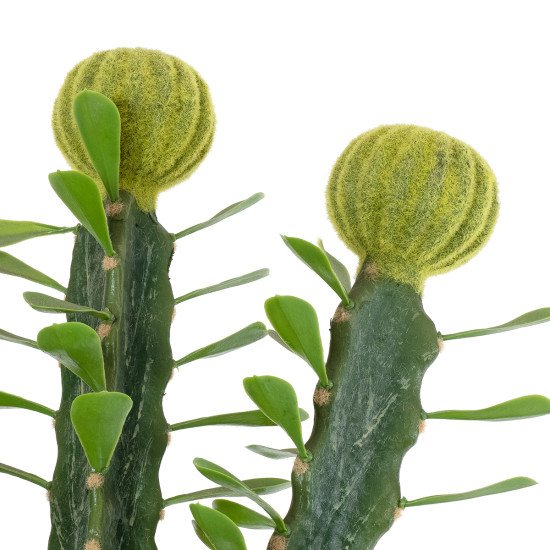 GloboStar® Artificial Garden CEREUS JAMACARU CACTUS 20193 Τεχνητό Διακοσμητικό Φυτό Κάκτος Κηρίος Υ120cm