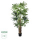 GloboStar® Artificial Garden BROADLEAF LADY PALM TREE 20385 Τεχνητό Διακοσμητικό Φυτό Πλατύφυλλος Φοίνικας Μπαμπού Υ200cm