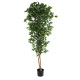 GloboStar® Artificial Garden FICUS BENJAMINA TREE 20417 Τεχνητό Διακοσμητικό Φυτό Φίκος Μπενζαμίνη Υ210cm