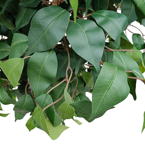 GloboStar® Artificial Garden FICUS BENJAMINA TREE 20431 Τεχνητό Διακοσμητικό Φυτό Φίκος Μπενζαμίνη Υ210cm