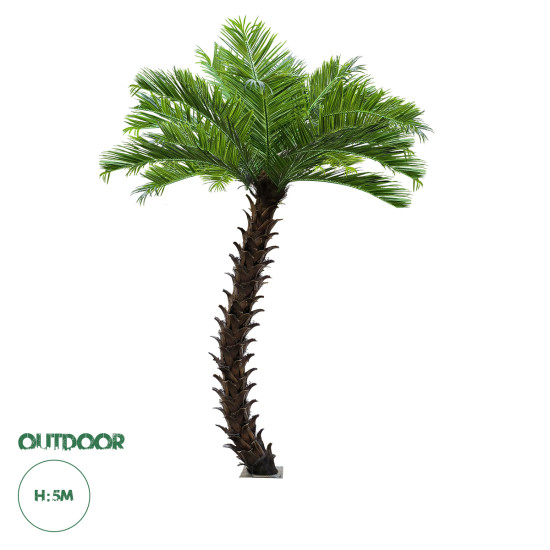 GloboStar® Artificial Garden PHOENIX ROEBELENII PALM TREE 20596 Τεχνητό Διακοσμητικό Φυτό Φοινικόδεντρο Ρομπελίνι Εξωτερικού Χώρου IP68 UV Certified Protection Υ500cm