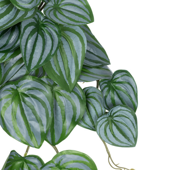 GloboStar® Artificial Garden PEPEROMIA HANGING PLANT 20603 Τεχνητό Διακοσμητικό Κρεμαστό Φυτό Πεπερόμια Υ45cm