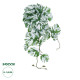 GloboStar® Artificial Garden ALBINO MONSTERA HANGING PLANT 20606 - Τεχνητό Διακοσμητικό Κρεμαστό Φυτό Μονστέρα Υ45cm