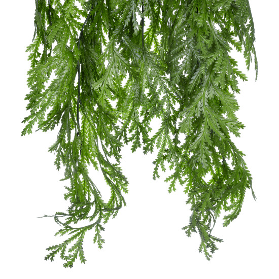 GloboStar® Artificial Garden THUJA HANGING BRANCH 20616 Τεχνητό Κρεμαστό Διακοσμητικό Κρεμαστό κλαδί Τούγιας  Y82cm Σετ 2 τεμαχίων