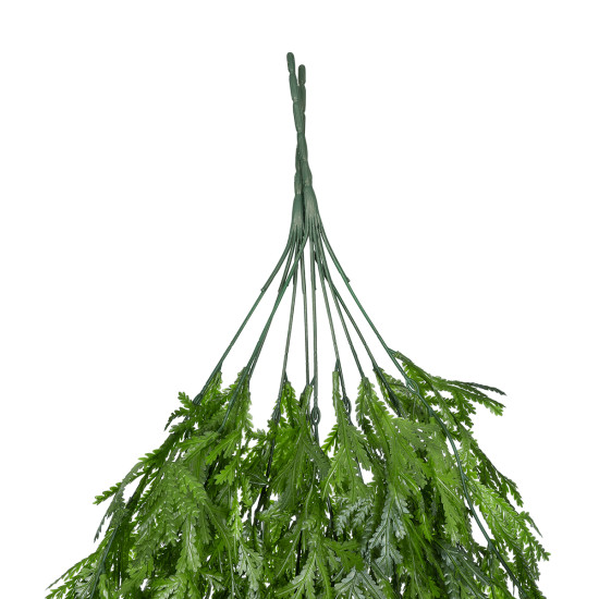 GloboStar® Artificial Garden THUJA HANGING BRANCH 20616 Τεχνητό Κρεμαστό Διακοσμητικό Κρεμαστό κλαδί Τούγιας  Y82cm Σετ 2 τεμαχίων