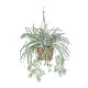 GloboStar® Artificial Garden CHLOROPHYTUM COMOSUM HANGING PLANT 20638 Τεχνητό Κρεμαστό Διακοσμητικό Χλωρόφυτο  Y50cm