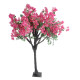 GloboStar® Artificial Garden BOUGAUVILLEA 20668 Τεχνητό Διακοσμητικό Δέντρο με Ανθη Μπουκανβίλιας Φουξ Υ150cm