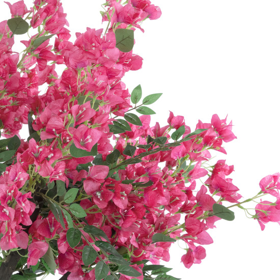 GloboStar® Artificial Garden BOUGAUVILLEA 20668 Τεχνητό Διακοσμητικό Δέντρο με Ανθη Μπουκανβίλιας Φουξ Υ150cm