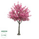 GloboStar® Artificial Garden BOUGAUVILLEA 20670 Τεχνητό Διακοσμητικό Δέντρο με Ανθη Μπουκανβίλιας Φουξ Υ250cm