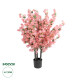 GloboStar® Artificial Garden BOUGAUVILLEA PLANT 20671 Τεχνητό Διακοσμητικό Φυτό με Ανθη Μπουκανβίλιας Ροζ - Πορτοκαλί Y120cm