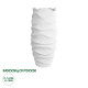 GloboStar® Artificial Garden PORTOFINO 20729 Επιδαπέδιο Πολυεστερικό Τσιμεντένιο Κασπώ Γλάστρα - Flower Pot Λευκό Φ50 x Υ110cm