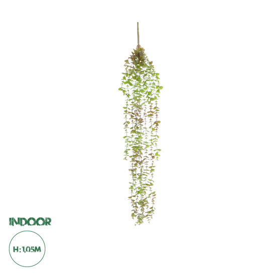 GloboStar® Artificial Garden HANGING EUCALYPTUS 20810 Τεχνητό Διακοσμητικό Κρεμαστό Φυτό Ευκάλυπτος Μ16 x Π9 x Υ105cm