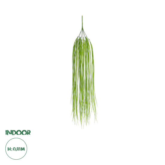 GloboStar® Artificial Garden HANGING GRASS 20814 Τεχνητό Διακοσμητικό Κρεμαστό Φυτό Grass Μ18 x Π4 x Υ81cm