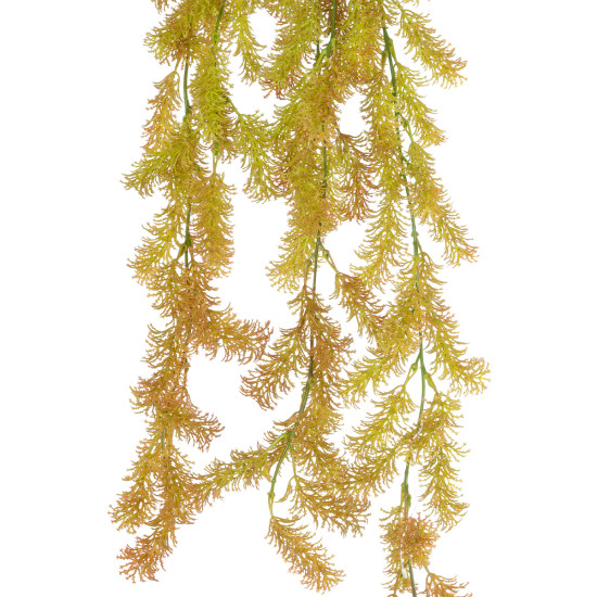 GloboStar® Artificial Garden HANGING CYPRESS 20820 Τεχνητό Διακοσμητικό Κρεμαστό Φυτό Κυπαρίσσι Μ25 x Π15 x Υ80cm