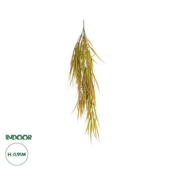 GloboStar® Artificial Garden HANGING CORN GRASS 20824 Τεχνητό Διακοσμητικό Κρεμαστό κλαδί Καλαμπόκι Μ23 x Π10 x Υ91cm