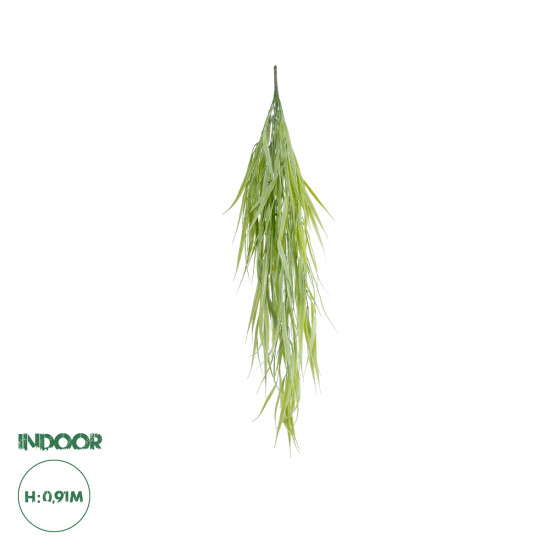 GloboStar® Artificial Garden HANGING CORN GRASS  20827 Τεχνητό Διακοσμητικό Κρεμαστό κλαδί Καλαμπόκι Μ23 x Π10 x Υ91cm