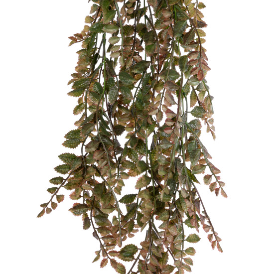 GloboStar® Artificial Garden HANGING FERN BRANCH  20828 Τεχνητό Διακοσμητικό Κρεμαστό κλαδί Φτέρης Μ30 x Π10 x Υ85cm