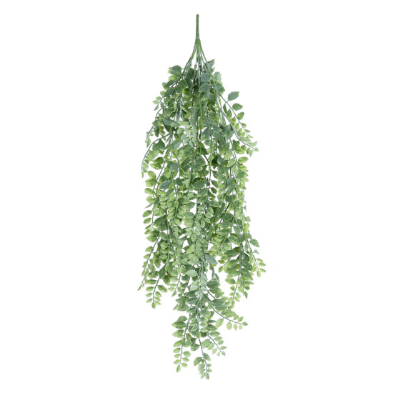 GloboStar® Artificial Garden HANGING FERN BRANCH  20831 Τεχνητό Διακοσμητικό Κρεμαστό κλαδί Φτέρης Μ30 x Π10 x Υ85cm