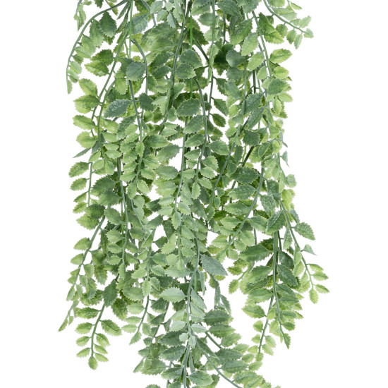 GloboStar® Artificial Garden HANGING FERN BRANCH  20831 Τεχνητό Διακοσμητικό Κρεμαστό κλαδί Φτέρης Μ30 x Π10 x Υ85cm