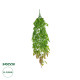 GloboStar® Artificial Garden HANGING LIMA BEAN 20846 Τεχνητό Διακοσμητικό Κρεμαστό Φυτό Φασόλι Λίμα Μ29 x Π10 x Υ86cm